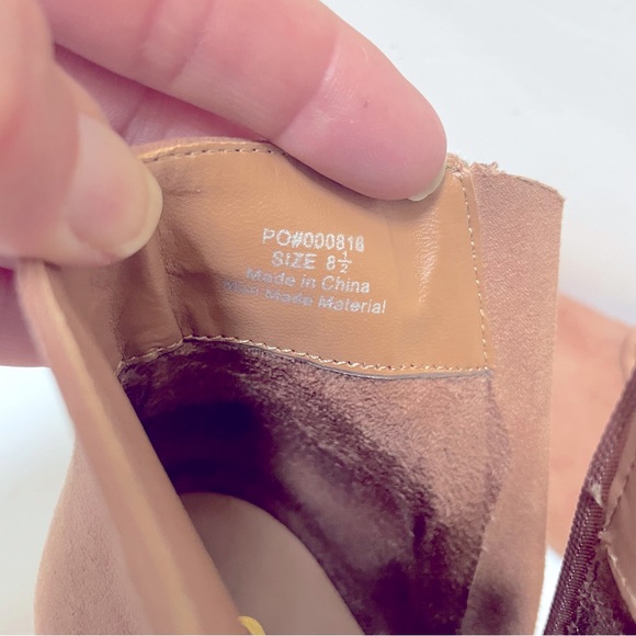 Journee Cress Tan Booties Size 8.5 - Picture 9 of 13